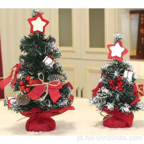 Mini árvores de Natal artificiais para decorações para casa